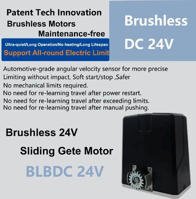 BLB Series Brushless Sliding Gate Operator with 1000kg-2000kg Max Gate Weight All-Round Electric Limit and DC24V Safe Low Voltage