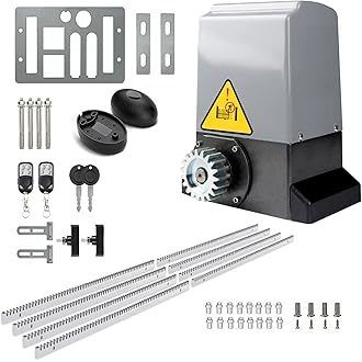 Villa Automatic Sliding Gate Motor With 2 Remote Control Electric Rolling Driveway