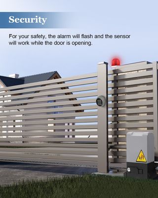 Villa Automatic Sliding Gate Motor With 2 Remote Control Electric Rolling Driveway