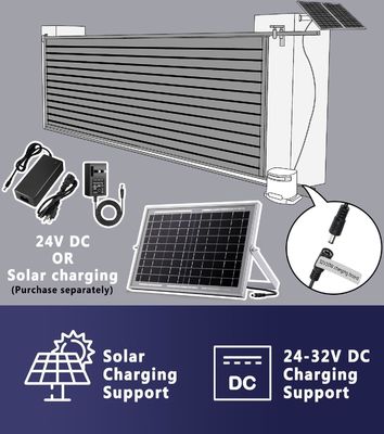 110-240V Automatic Gate Motor With Solar Energy Built In Lithium Battery For Energy Saving