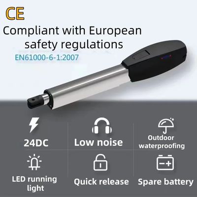 Swing Door Straight Double Arm Gate Opener Kit Heavy Duty 300kg Remote Control