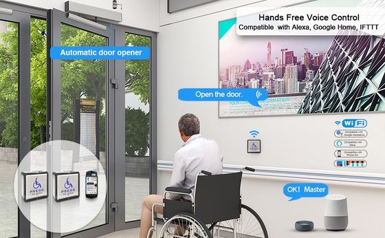 Electric Horizontal Door Opener With Disabled Switch Sensing Probe For Swing Door