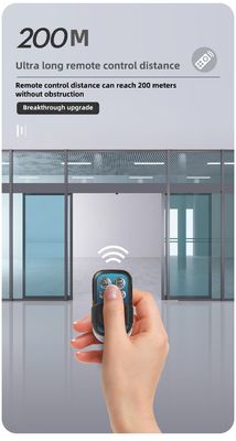 300KG Automatic Sliding Gate Motor Aluminum Frame With Infrared Sensor