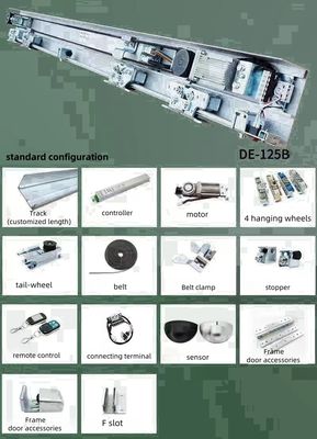 300KG Automatic Sliding Gate Motor Aluminum Frame With Infrared Sensor
