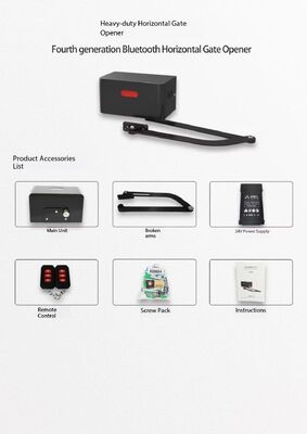 Automatic DC Brushless Door Opener with 250KG Max Loading Weight and Adjustable Open/Close Speed for Swing Gates