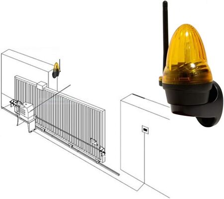IP65 Waterproof Ultra-Bright LED Warning Beacon with 12V/110V/220V Wide Voltage for Automatic Gates and Security Alarms