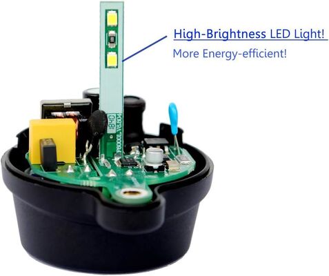 IP65 Waterproof Ultra-Bright LED Warning Beacon with 12V/110V/220V Wide Voltage for Automatic Gates and Security Alarms