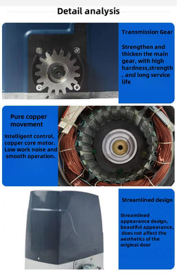 24V DC Gate Motor with Backup Battery for Power Outage Protection - 800KG-2500KG Capacity Sliding Gate Operator