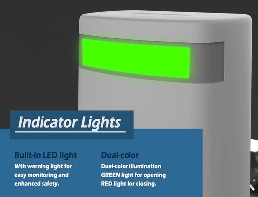 Intelligent Solar Gate Opener with DC Brushless Motor 600kg Max Gate Weight DC24V Intelligent Control and Built-in 4.4Ah Lithium Battery