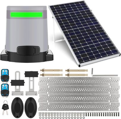 Heavy Duty Solar Electric Gate Opener with 600kg Max Gate Weight DC24V Intelligent Control and Built-in 4.4Ah Lithium Battery