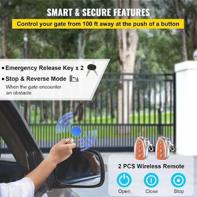 IP65 Waterproof Automatic Sliding Gate Motor with 600kg Max Gate Weight and 12m/min Load Speed